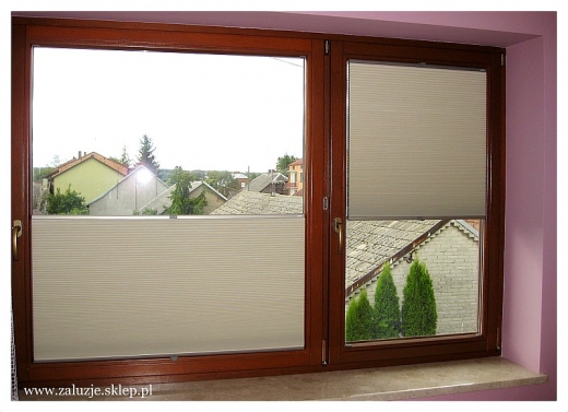 Duette plisy okienne z montażem Śląsk
